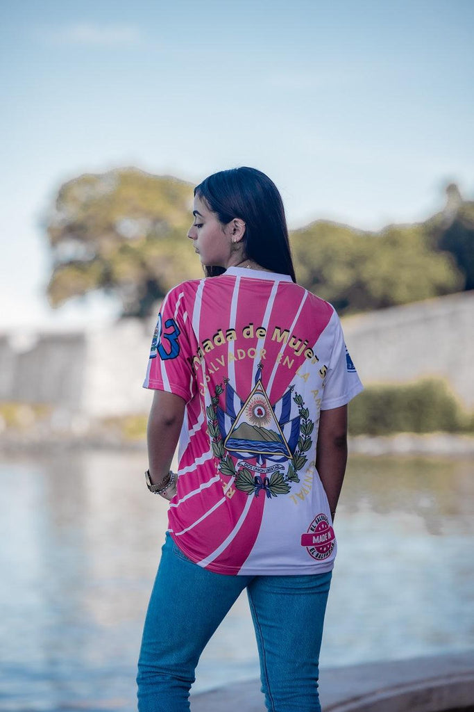 El Salvador t-shirt pink - Tainowears NYC