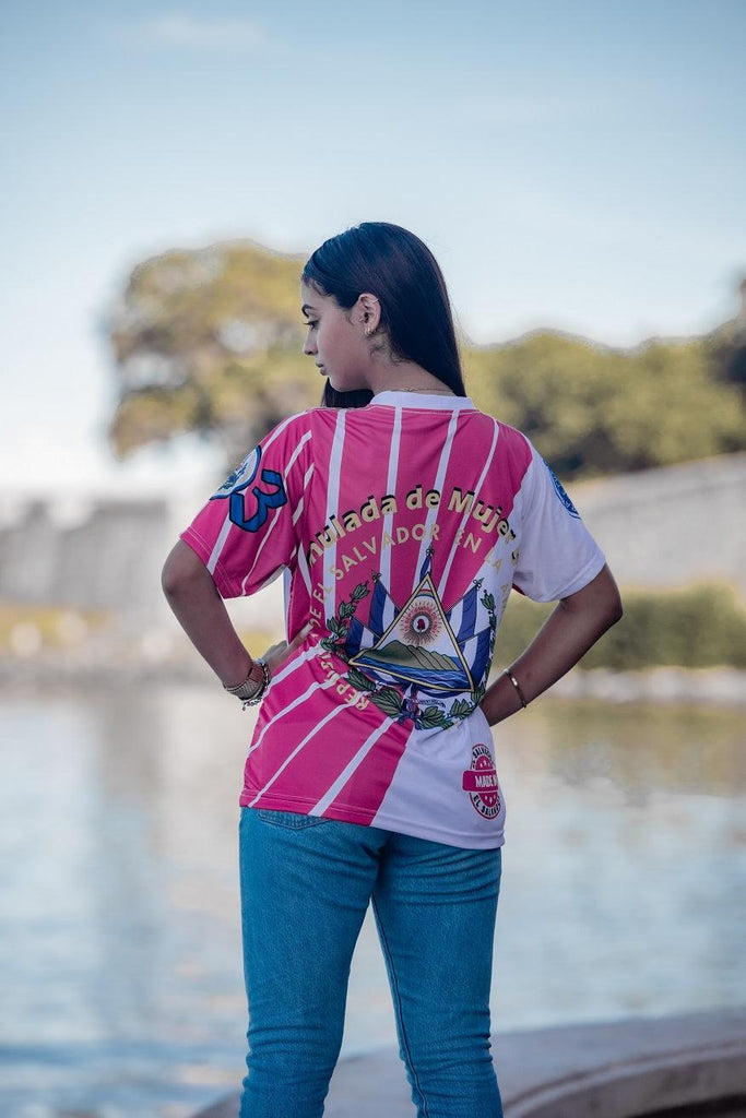 El Salvador t-shirt pink - Tainowears NYC