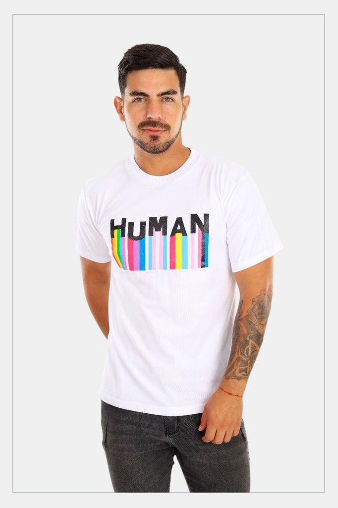 Pride t-shirt LGTBQ community Gay model Human, white - Tainowears NYC
