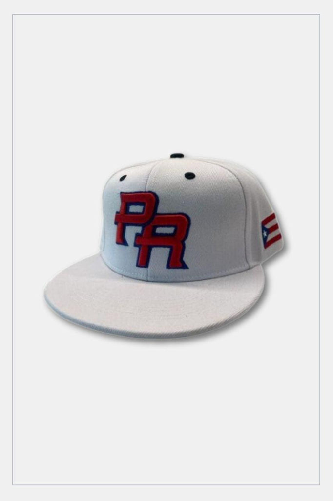 Puerto Rico Caps Exclusive Design White PR - Tainowears NYC