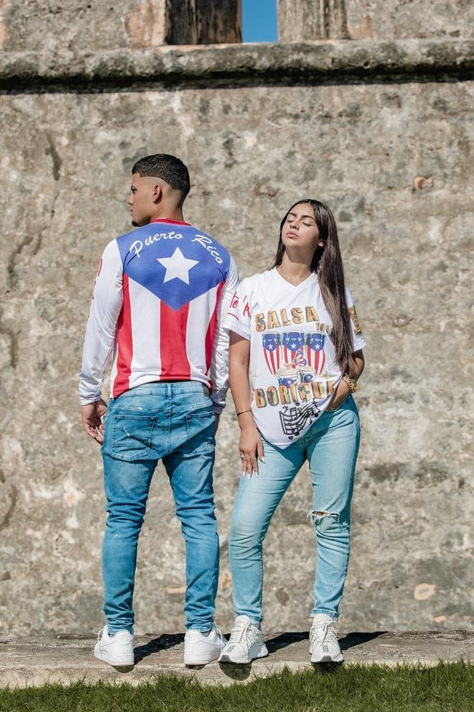 Puerto Rico T-shirt, Salsa 100% - Unisex - Tainowears NYC